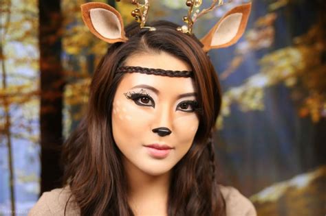 deer makeup tutorial|cute adorable deer makeup.